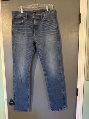 J. Crew Mid-Blue Straight-Leg Jeans